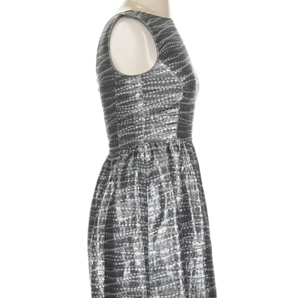 Antonio Melanie A-Line Silver Cocktail Dress - Retro Vintage Look - Picture 5 of 11